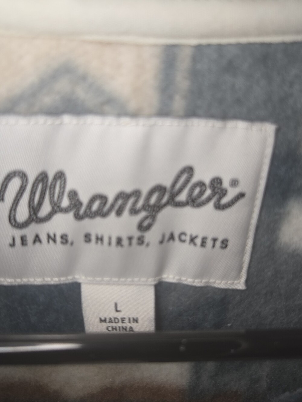 Wrangler Dusty Blue Retro Quarter Zip Sherpa Women's Pullover Jacket Size Large - Picture 10 of 16